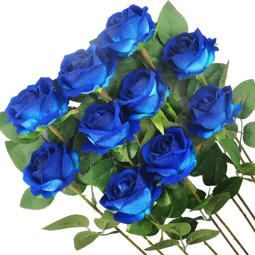 Silk Rose Artificial Flowers 2/4 Pcs – Wedding & Home Décor Artificial Silk Flowers Babs