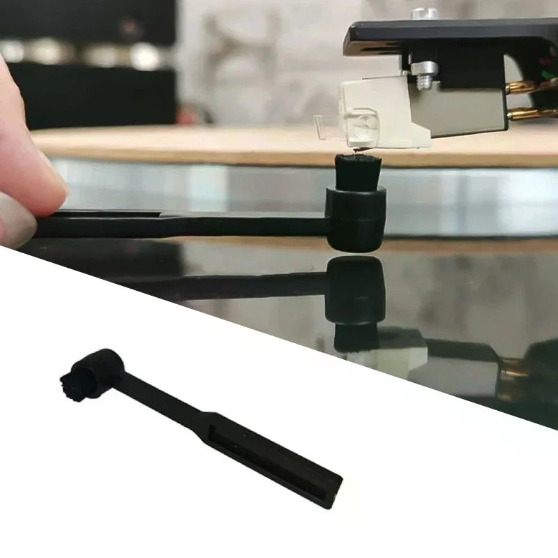 Anti-Static Stylus Brush for Vinyl Record Phono Needle Cleaning Stylus Cleaning Brush Babs