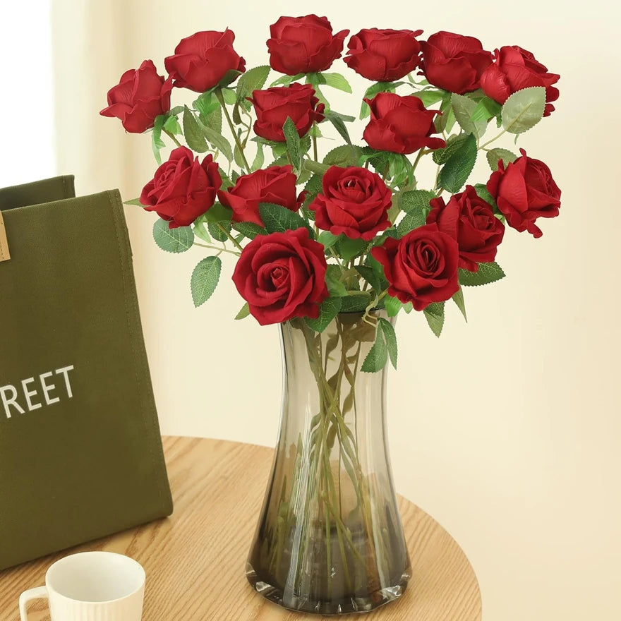 Artificial Silk Rose Bouquet – Wedding & Home Décor Flowers Artificial Flower Bouquet Babs