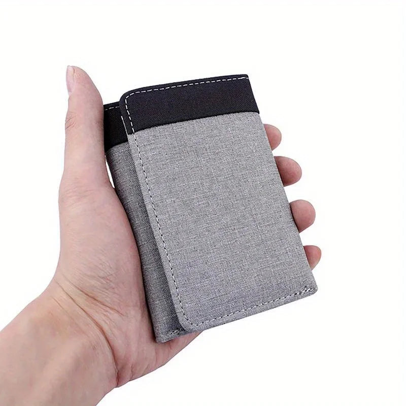 Men's Canvas Wallet – 8 Card Slots & ID Photo Holder Canvas Card Wallet Babs