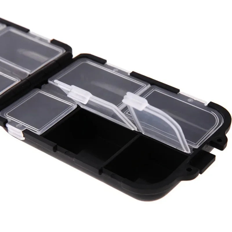 10-Compartment Fishing Tackle Box – Transparent Plastic Organizer Fishing Tackle Box Babs