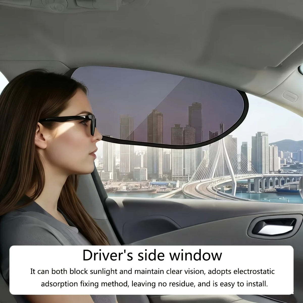 2-Pack Car Window Sunshade – Static Cling, Easy Install Car Window Sunshade Babs