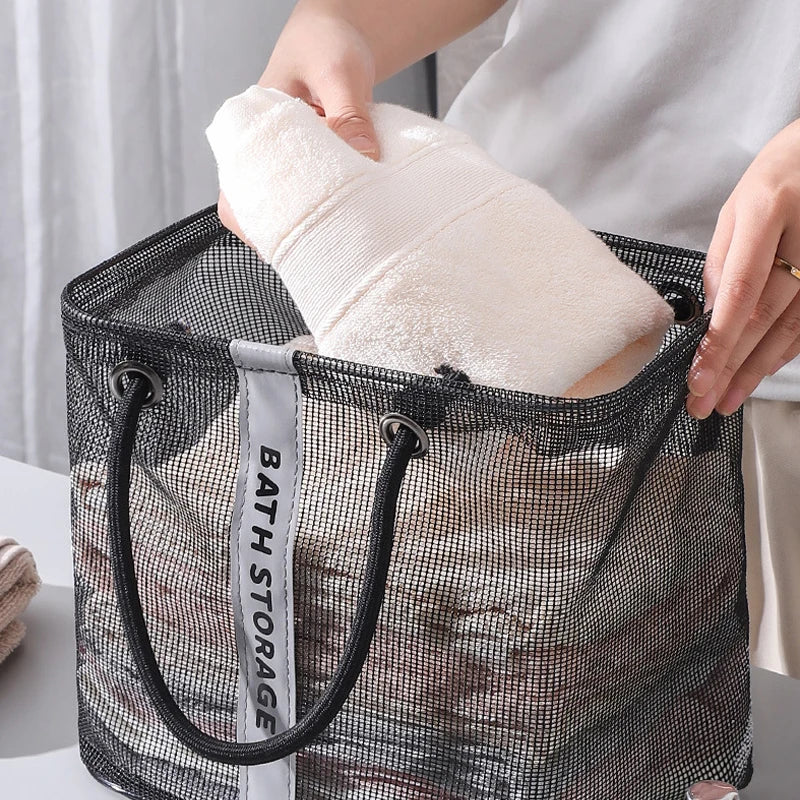 Mesh Shower Caddy Tote – Travel Toiletry & Makeup Organizer Toiletry Organizer Bag Babs