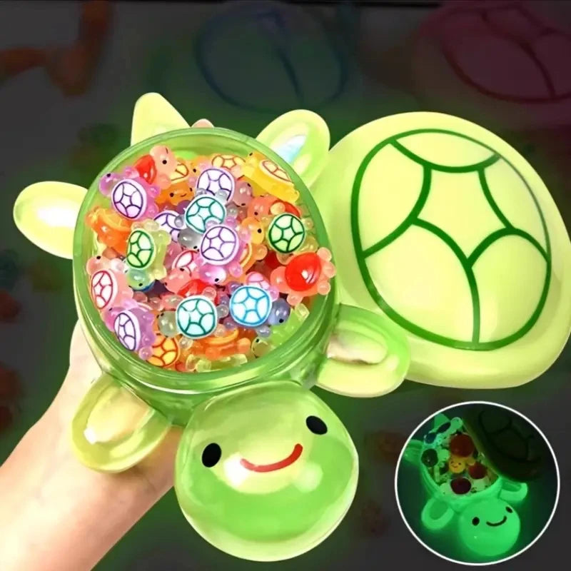 Glow-in-the-Dark Resin Turtle Statue | Bonsai Home Decor Resin Decor Figurine Babs