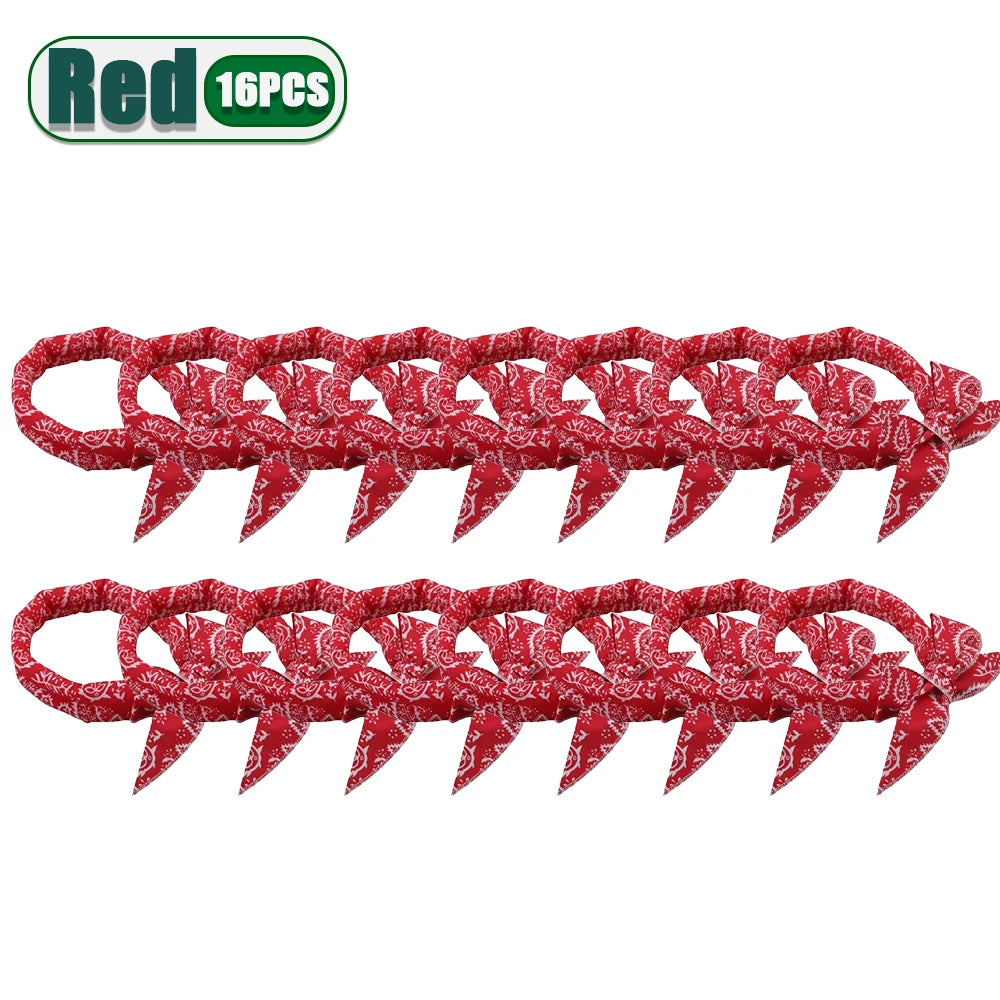 Pet Cooling Bandana for Dogs & Cats – Ice Bead Scarf 2-Pack Pet Cooling Bandana Babs Red-16PCS