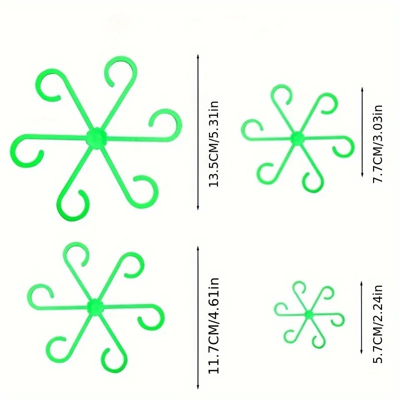4-Piece Plant Stem Support Clips – Garden Branch Fixator Plant Support Clips Babs green4pcs