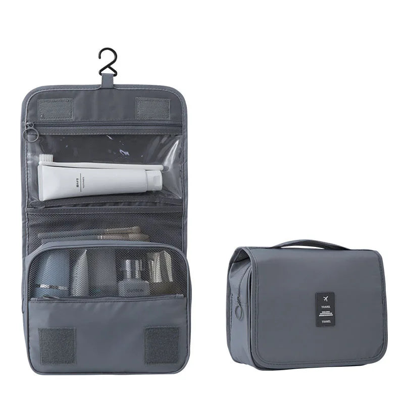 Travel Makeup Bag – Waterproof High-Capacity Toiletry Organizer Toiletry Organizer Bag Babs Gray