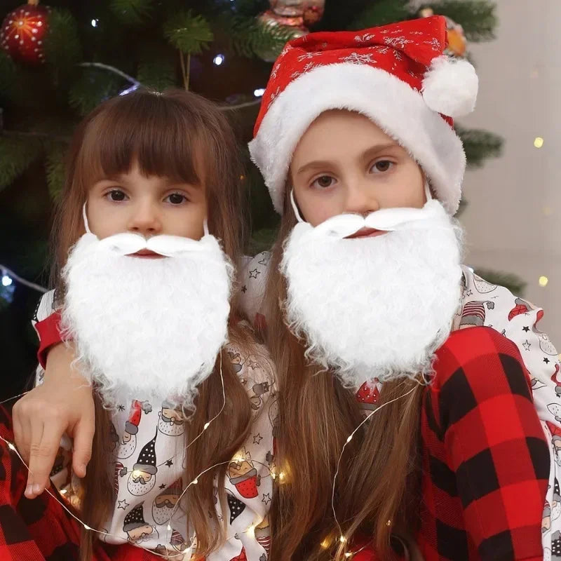 Realistic White Santa Fake Beard – Christmas Costume Prop Costume Accessory Babs