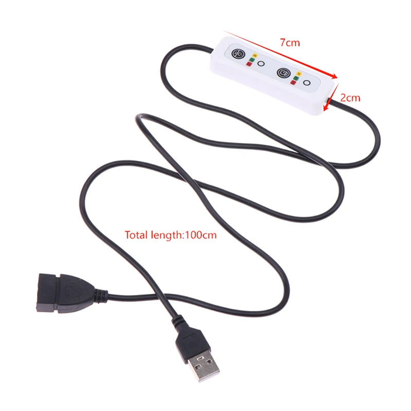 USB 3-Speed & Timer Controller Cable for Fan & LED Lamp USB Controller Cable Babs