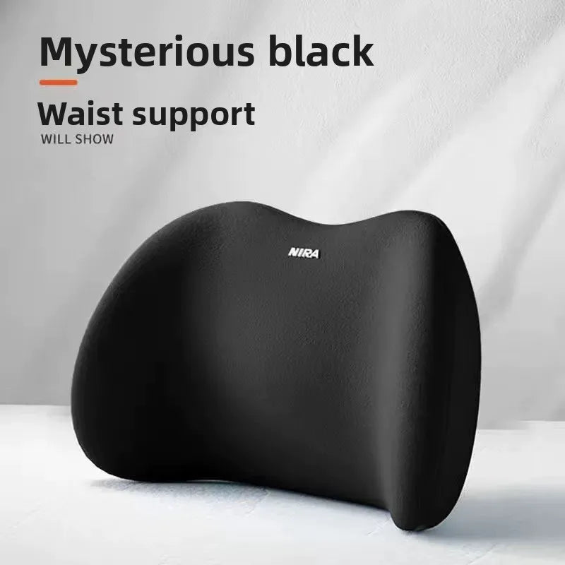 Memory Foam Car Neck Pillow – Auto Headrest Support Cushion Car Neck Pillow Babs black