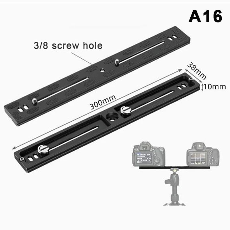 Aluminum 1/4" Quick Release Mount Plate for Tripods Camera Mount Plate Babs A16