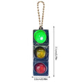 LED Traffic Light Keychain | Mini Pedestrian Light Key Ring Novelty Keychain Babs 02