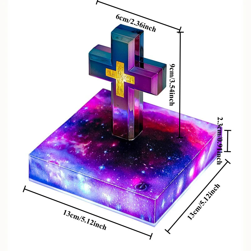 Modern Wooden Miniature Figurine – Luxury Desktop Ornament Decorative Figurine Babs Starry Sky BaseCross
