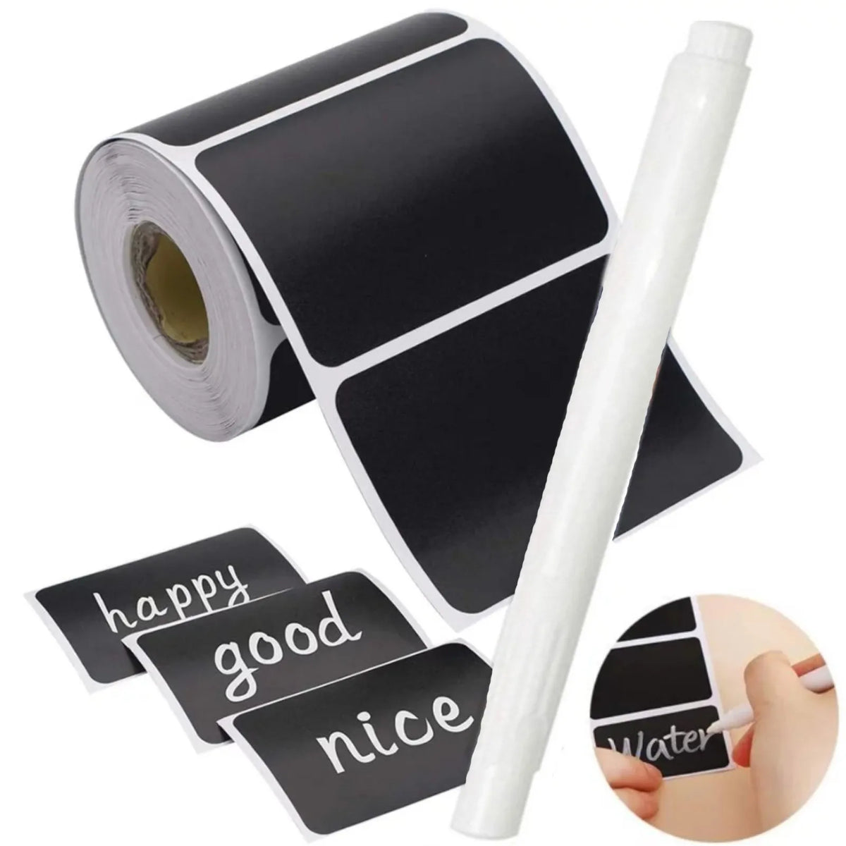 120pcs Waterproof Reusable Chalkboard Labels for Pantry & Jars Chalkboard Label Stickers Babs