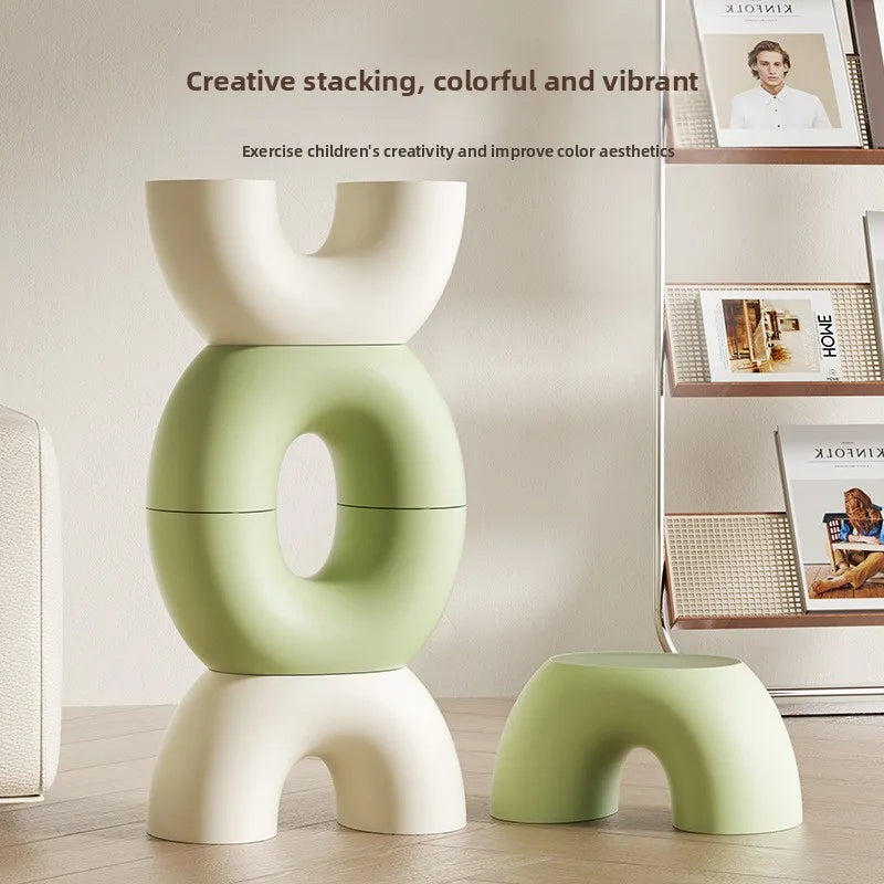 Colorful Kids Round Anti-Slip Step Stool for Home & Bathroom Kids Step Stool Babs