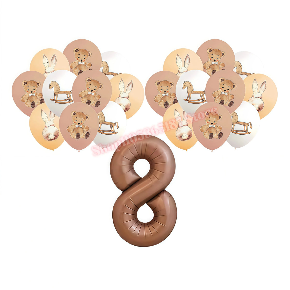 Hello Baby Gender Reveal Party Kit – Balloons, Banner & Decor Party Decoration Kit Babs 19pcs Balloons-8 others