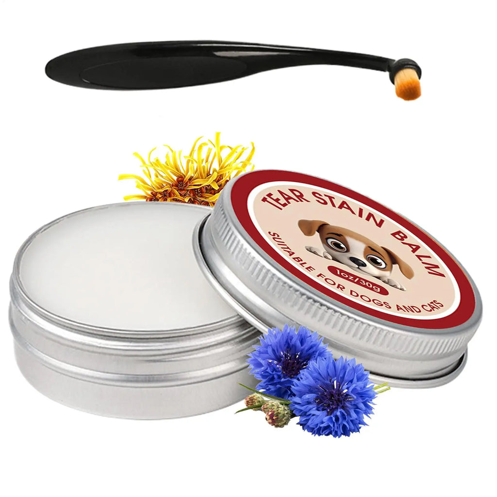 Dog Tear Stain Remover Balm 40g with Brush | Pet Eye Cleaner Pet Eye Cleaner Babs