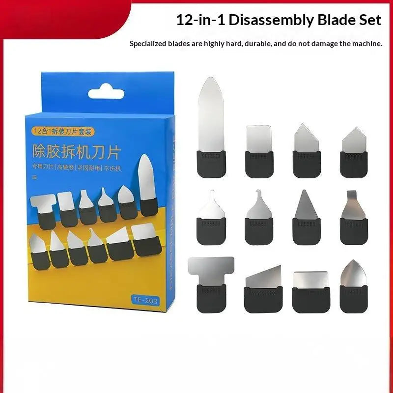 12-in-1 Metal Disassembly Blade Set for Phone & Electronics Electronics Repair Tool Babs Default Title