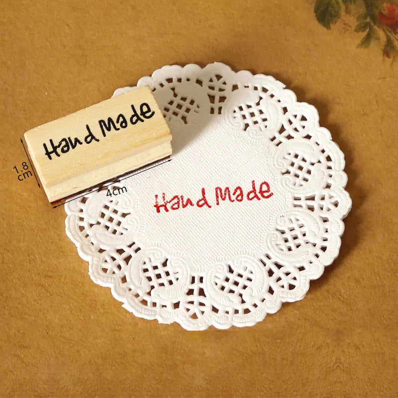 Vintage Square Wood Rubber Stamp – DIY Scrapbooking & Crafts Craft Rubber Stamp Babs A
