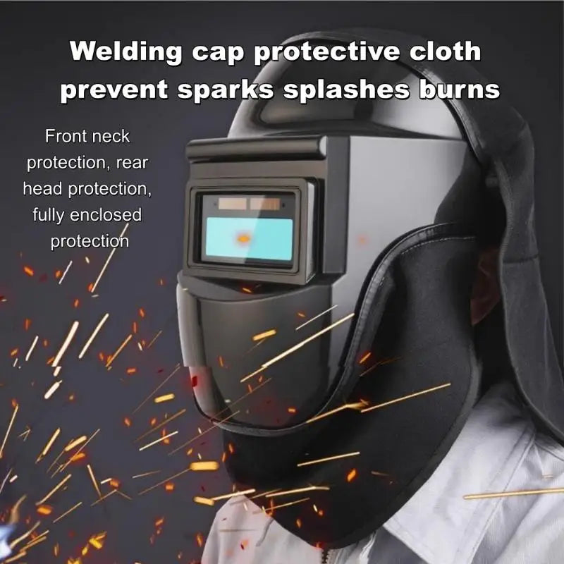 Welding Helmet Cover & Bib Set – Flame Retardant Neck Guard Welding Helmet Cover Babs