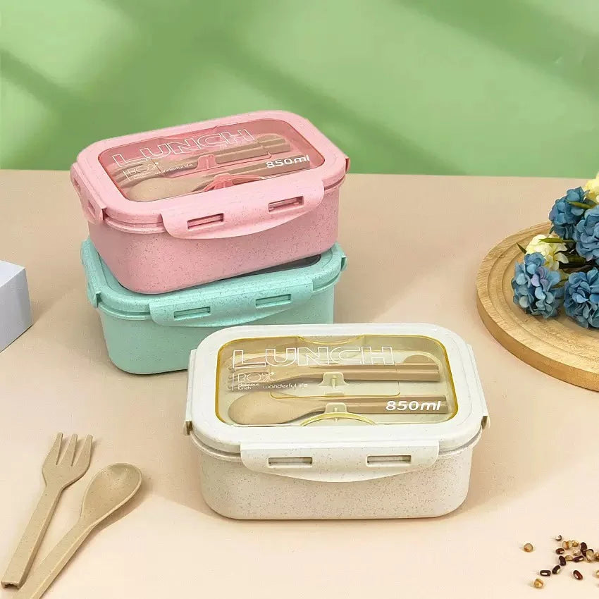 Wheat Straw Bento Lunch Box – BPA Free & Microwave Safe Bento Lunch Box Babs