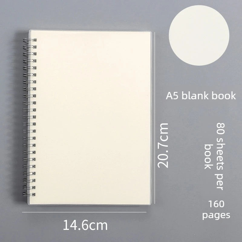 Spiral Coil Notebook – Lined, DOT, Grid & Blank Journal Spiral Coil Notebook Babs A5 blank