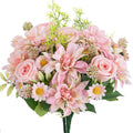 Silk Dahlia Rose Artificial Flowers – Wedding & Home Decor Artificial Silk Flowers Babs color 5 2 pcs