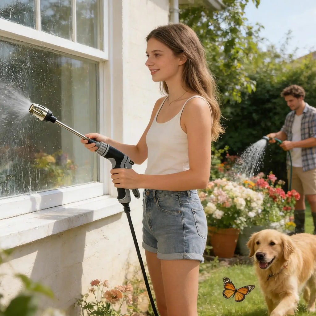 High Pressure Washer Wand 360° Rotating Hose | Garden & Car Pressure Washer Wand Babs