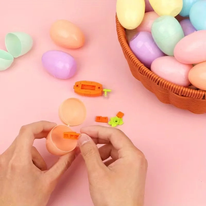 36Pcs Colorful Fillable Plastic Easter Eggs – Hunt & Party Easter Egg Set Babs