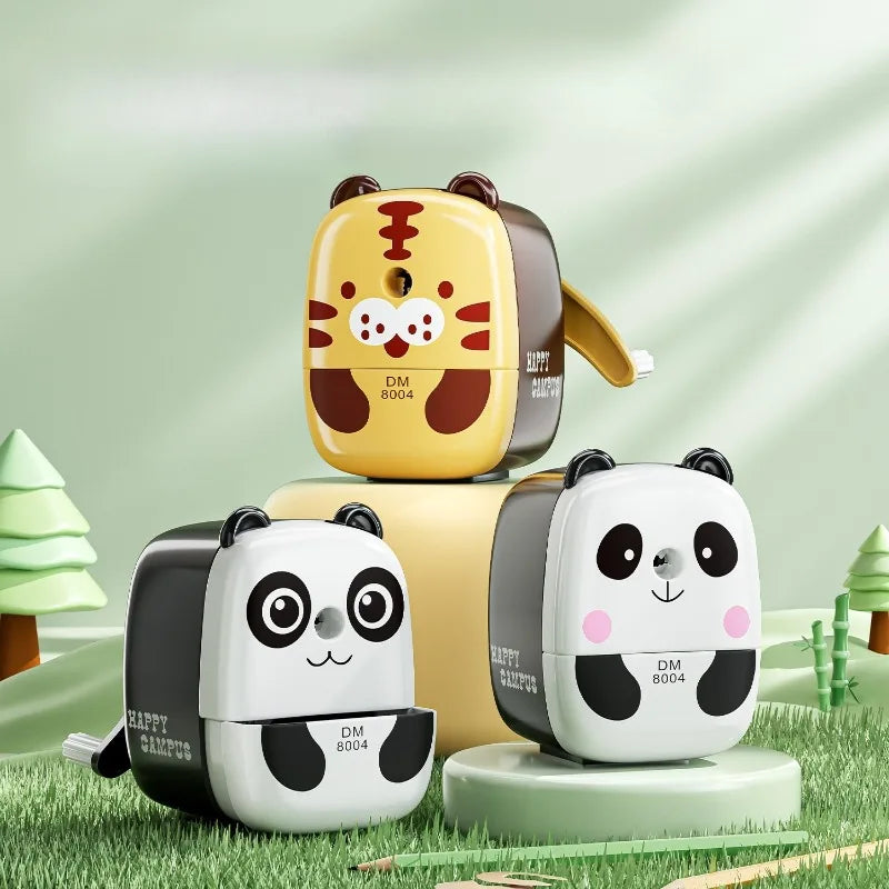 Cute Panda Pencil Sharpener for Kids – Manual, Tidy & Fun Pencil Sharpener Babs