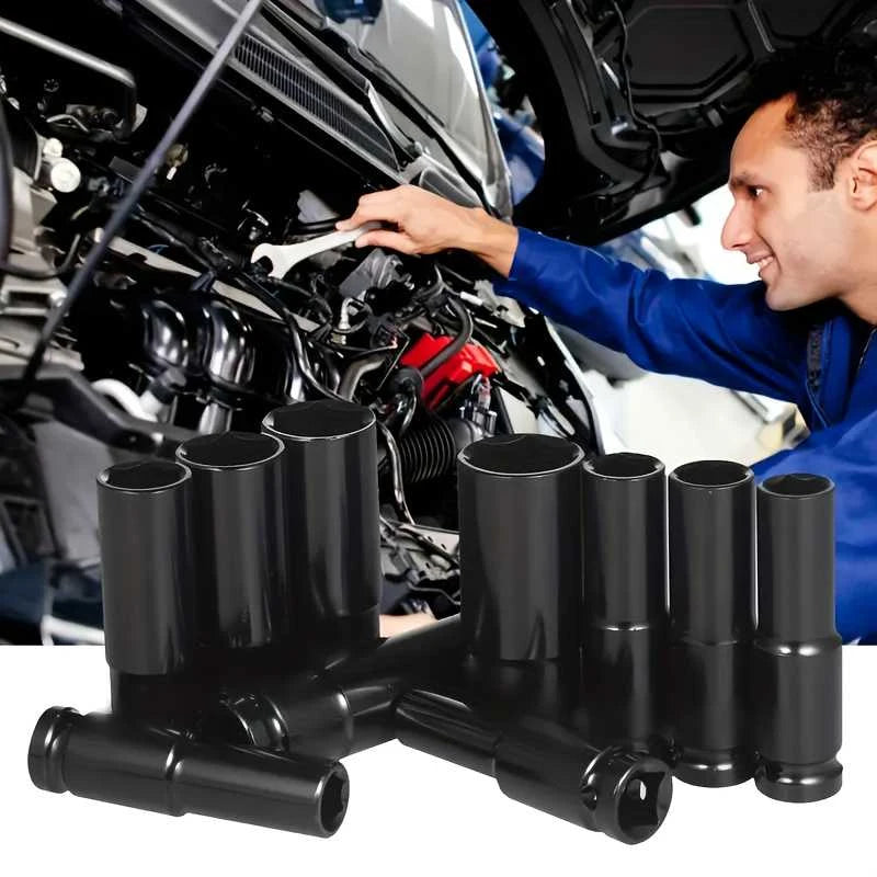 1/2" Drive Deep Impact Socket Set – Heavy Duty Chrome Finish Impact Socket Set Babs