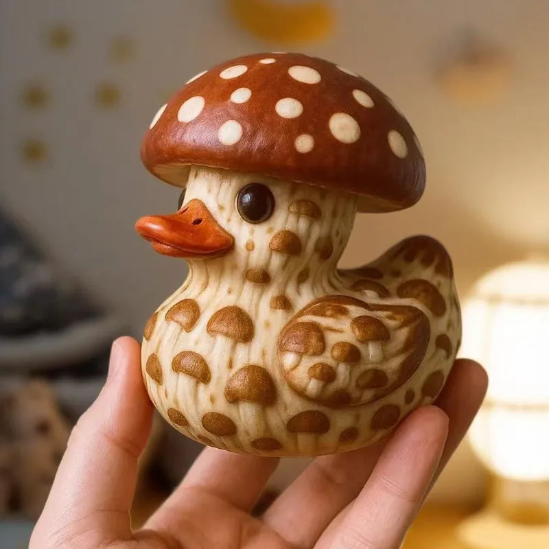Cute Vegetable Duck Resin Figurine – Desktop & Home Decor Gift Resin Desk Figurine Babs