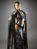 Gothic Sequined Tassel Wings Cape – Unisex Y2K Cosplay Cover-Up Cosplay Cape Babs black XL China Mainland