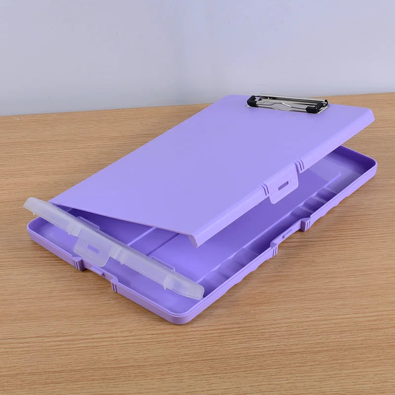 Foldable Clipboard 9.5x13" Rugged Portable Writing Board | Multi-Color Foldable Clipboard Babs PURPLE