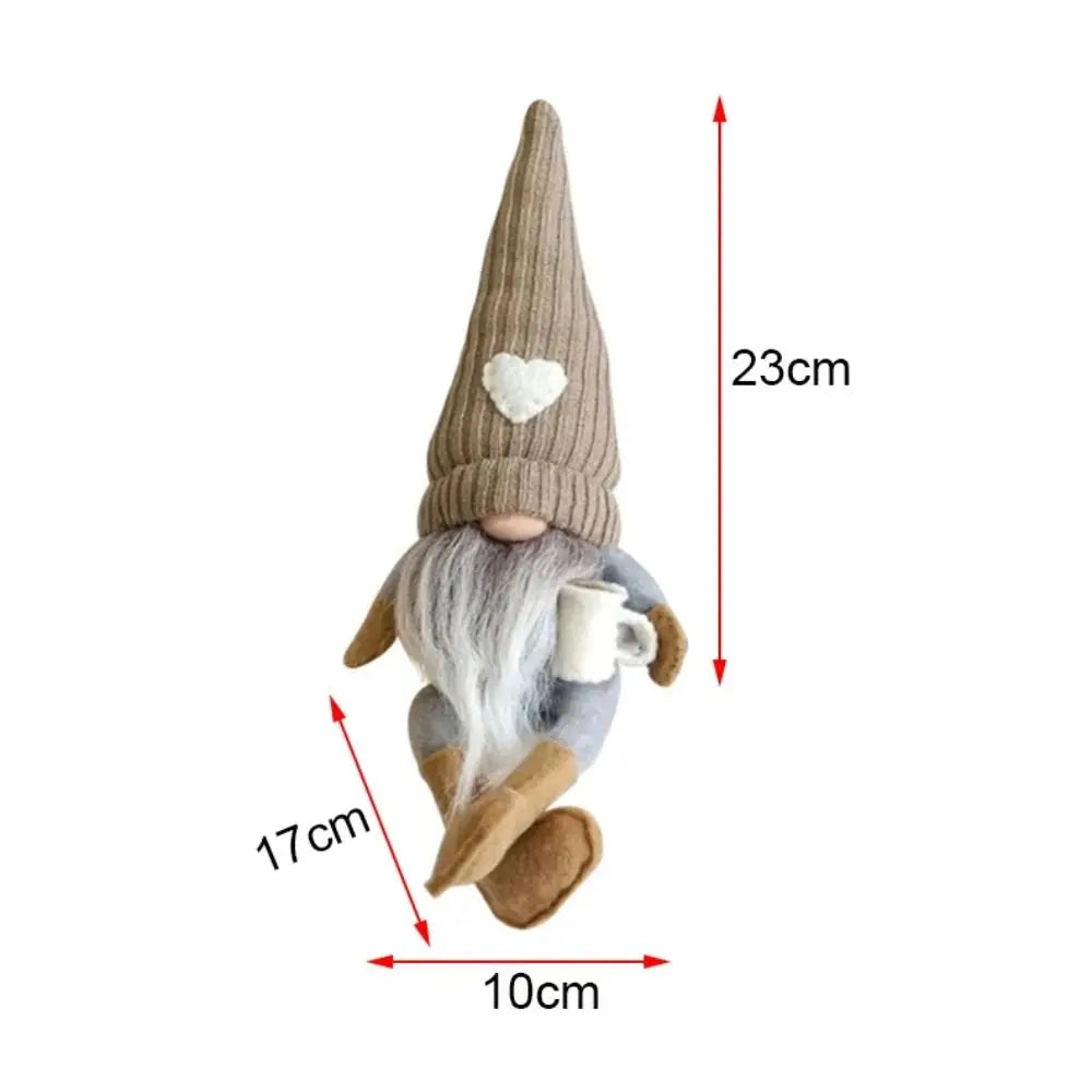 Faceless Gnome Christmas Ornament | Sitting Cloth Dwarf Décor Christmas Gnome Ornament Babs 3