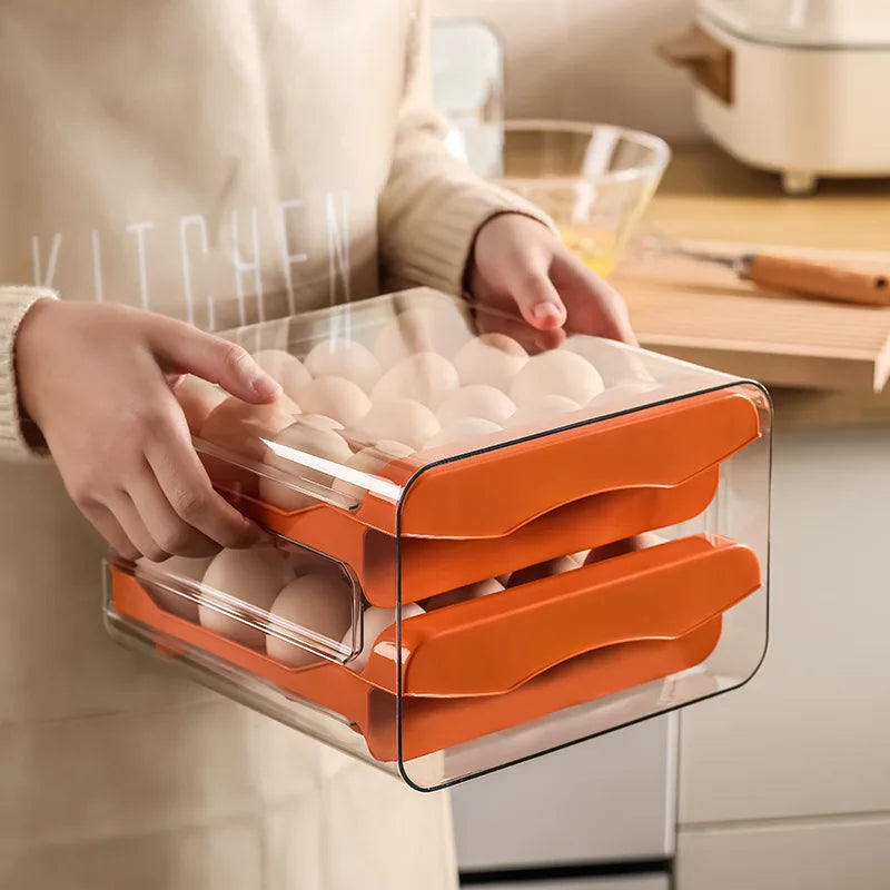 Drawer Style Refrigerator Egg Storage Box – Stackable Egg Storage Box Babs