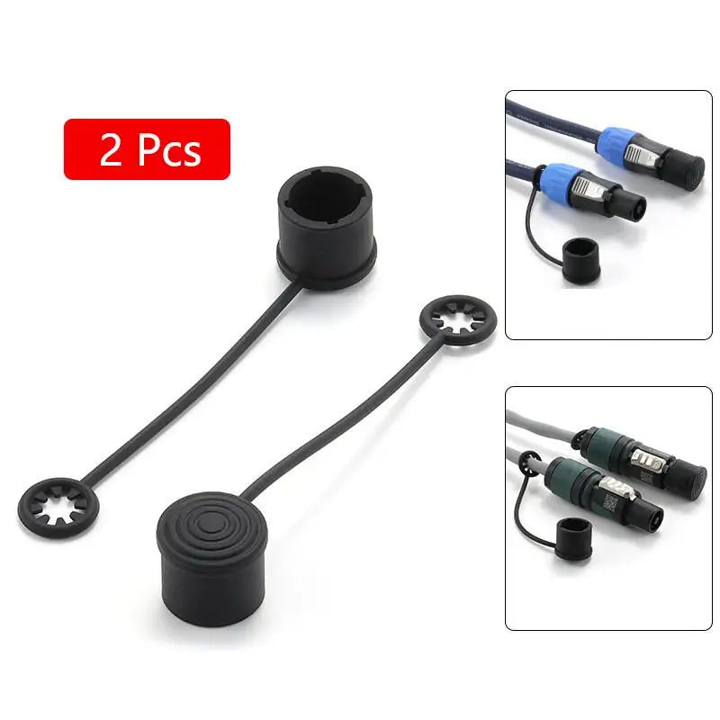 2Pcs Silicone Dust Covers for XLR & 6.35mm Audio Plugs Audio Connector Caps Babs A5
