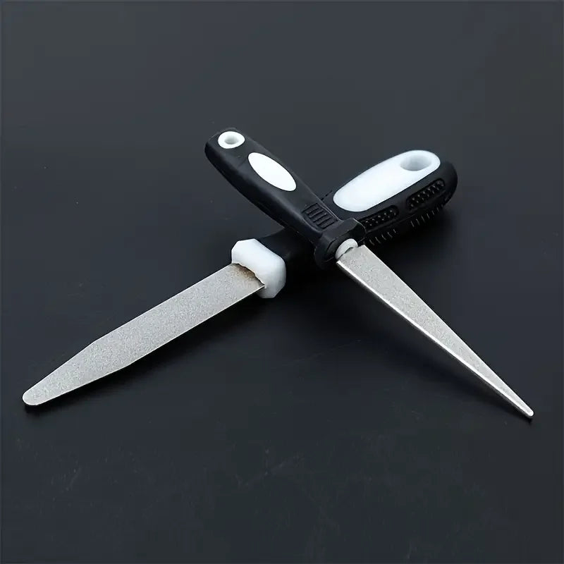 2-in-1 Diamond Sharpening Stone – Knives, Scissors & Garden Tools Diamond Sharpening Stone Babs