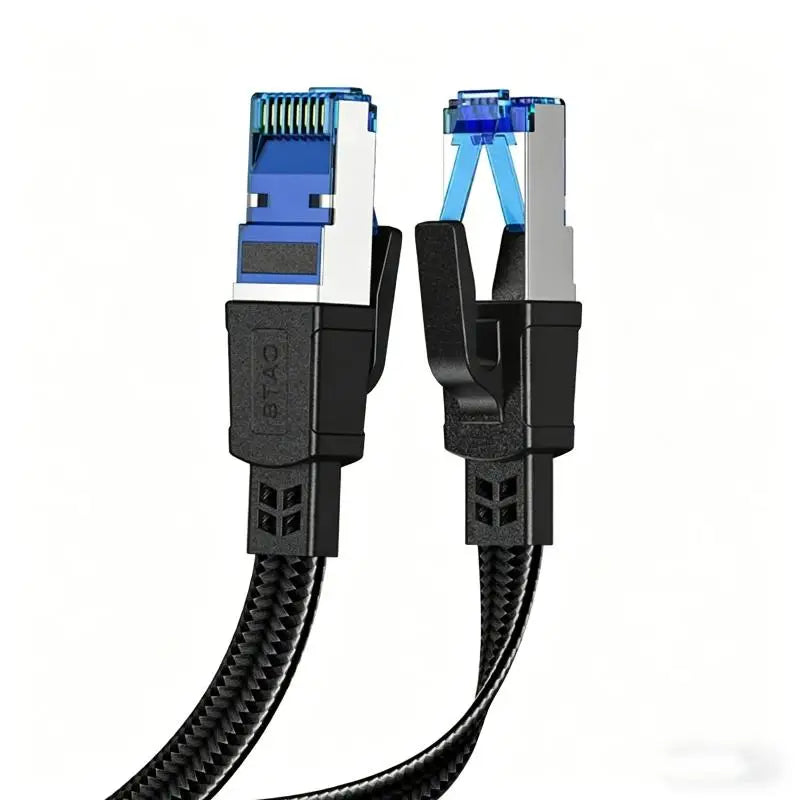CAT8 Ethernet Cable 40Gbps 2000MHz Flat & Round RJ45 Patch Cord Ethernet Patch Cable Babs 2M