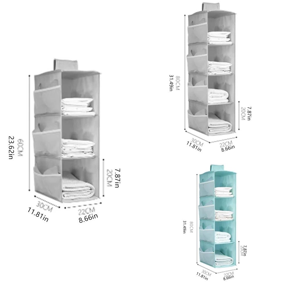 Hanging Wardrobe Organizer – Multi-Layer Non-Woven Storage Bag Wardrobe Hanging Organizer Babs