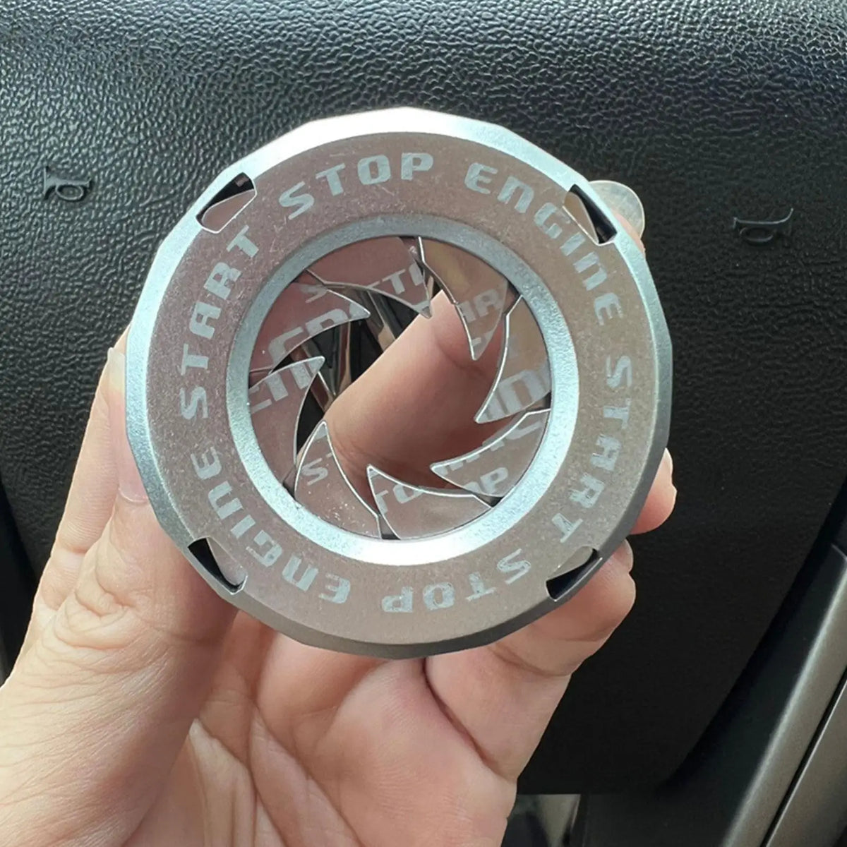 Car Engine Start Stop Button Rotatable Protective Cover Cap Car Interior Accessory Babs