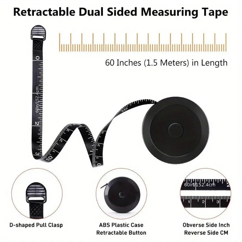 Retractable Tape Measure – Sewing, Tailoring & Crafts 1.5M Sewing Tape Measure Babs
