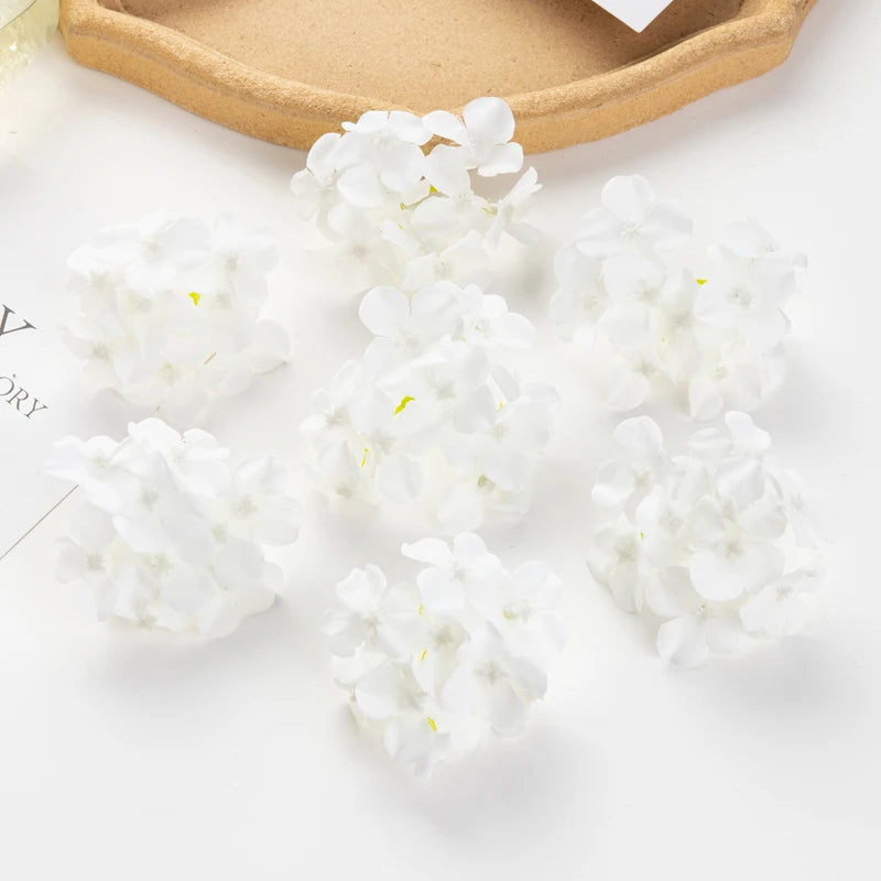 Silk Hydrangea Artificial Flowers 50/100pcs – Wedding & Decor Artificial Silk Flowers Babs color 16 100pcs