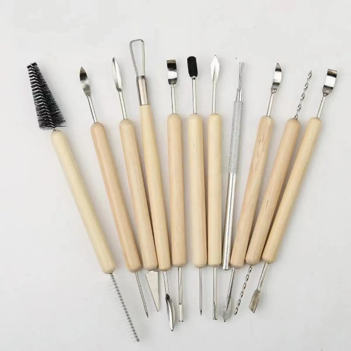 11Pcs Clay Sculpting Tool Set – Ceramic & Polymer Carving Kit Clay Sculpting Tools Babs