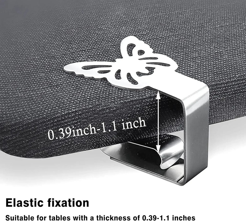 Stainless Steel Tablecloth Clamps for Party, Wedding & Picnic Tablecloth Clamps Babs