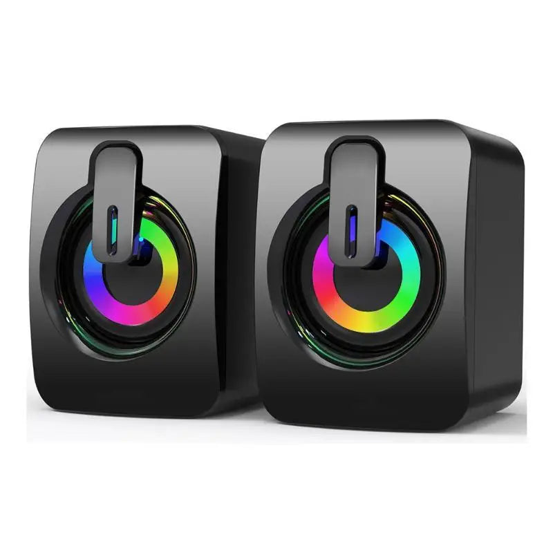 Mini RGB Desktop Speaker USB 3.5mm for PC Laptop Monitor Desktop RGB Speaker Babs B