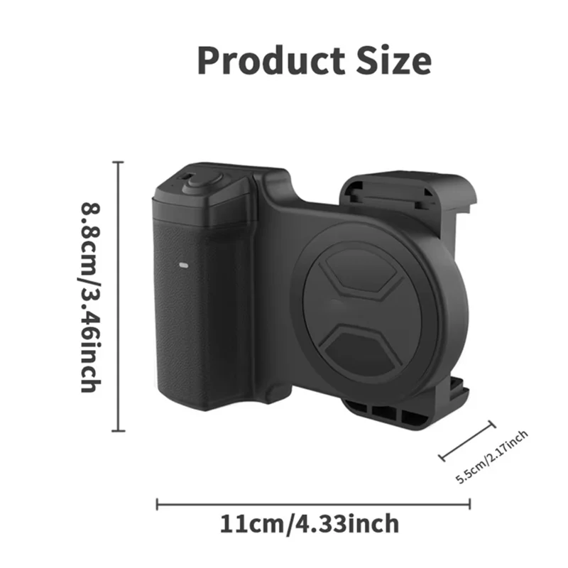 Smartphone Selfie Grip Handle & Bluetooth Shutter Remote Smartphone Camera Grip Babs