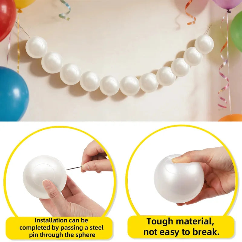 Giant Pearl String Hanging Garland – Wedding & Party Decor Party Hanging Garland Babs