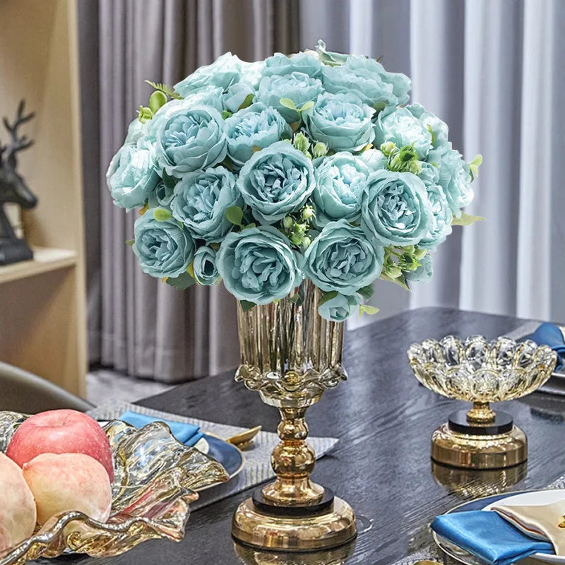 Silk Rose Artificial Flowers UV Protection Bridal Bouquet Artificial Flower Bouquet Babs