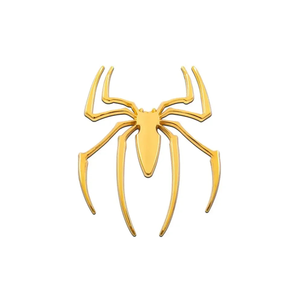 3D Metal Spider Chrome Car Badge Emblem Decal Sticker Car Emblem Decal Babs Gold